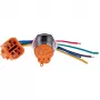 JOY-IT BUTTON22A-L-RD fiksuojamasis mygtukinis jungiklis, 250 V AC, 3 A, SPST-NO, raudonas, IP67, IK10