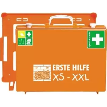 Söhngen pirmosios pagalbos rinkinys mokyklai XS-XXL MT-CD DIN 13169, oranžinis ABS dėklas, tvirtinamas prie sienos, 350109