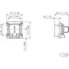 METZ CONNECT 1309413003-E tvirtinimo rinkinys C6Amodul RJ45 Keystone moduliams