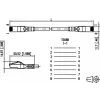 METZ BTR TP tinklo kabelis ISO/IEC Cat.6 AWG26 2x RJ45 7,0 m geltonas 1308457077-E