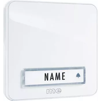 M-E MODERN-ELECTRONICS KTA-1 W durų skambučio mygtukas, paviršinis, baltas