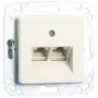 Metz Connect UPk įleidžiamas universalusis jungties blokas, UAE dizainas, 2xRJ45, Mini Clamp (130064111-I)