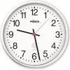 PEWETA Radiovaldomas sieninis laikrodis plastikinis baltas 30 cm (51.130.311)