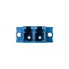 METZ CONNECT 15090074-I LC Duplex į SC Simplex hibridinis optinio pluošto adapteris, vienmodis OS2, mėlynas