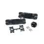 HellermannTyton 435-01652 spaudžiamoji laidų jungtis, 3 polių, juoda, 0,5-2,5 mm², 450 V, 24 A, be įrankių, EN 60998