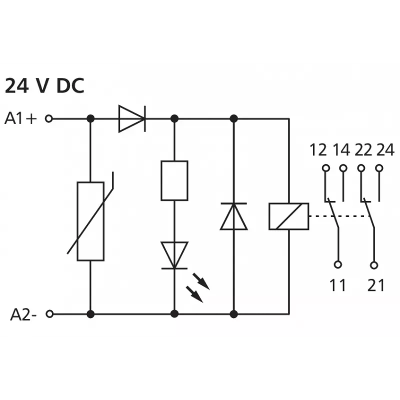 METZ CONNECT KRA-M8/21-21 24DC sąsajos modulis (11061925)
