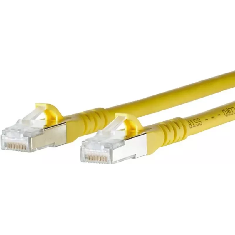 METZ CONNECT Cat.6A S/FTP komutacinis kabelis, RJ45 į RJ45, 0,75 m, pilkas, 10GBase-T 130845B077-E