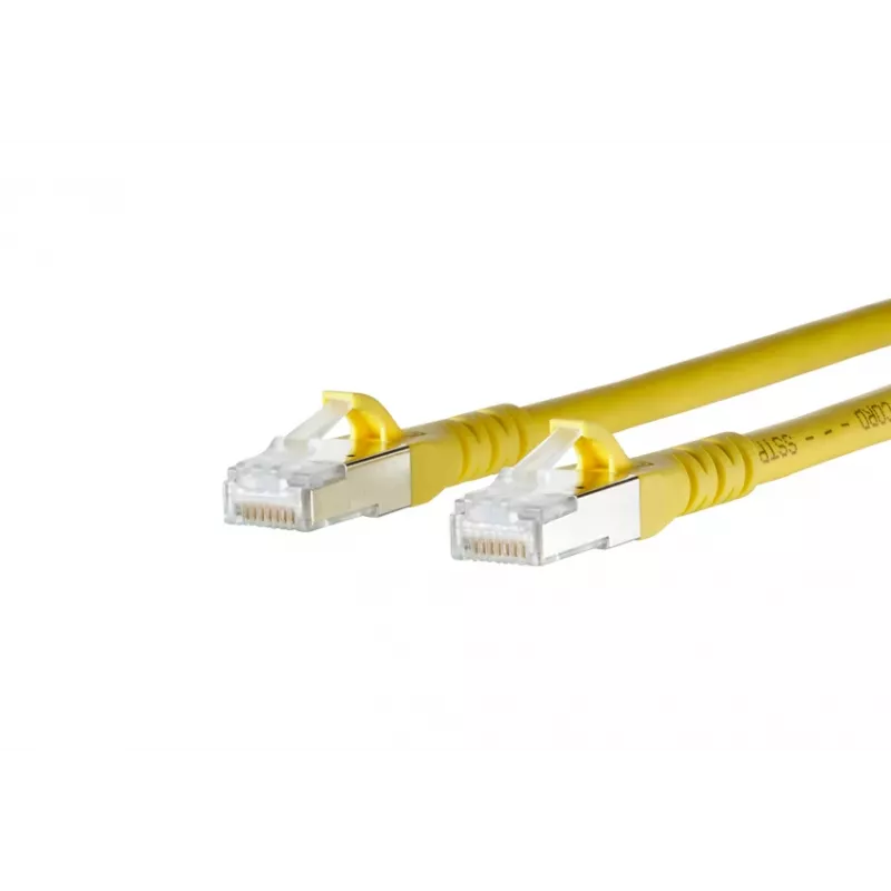 METZ CONNECT Cat.6A S/FTP komutacinis kabelis, RJ45 į RJ45, 0,75 m, pilkas, 10GBase-T 130845B077-E
