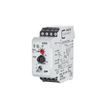 METZ CONNECT 110666 galios relė balta DPDT 24V DC 8A PCB montavimui