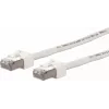 METZ CONNECT Ultraflex500 CAT 6 S/FTP komutacinis kabelis, RJ-45 male to RJ-45 male, 1,0 m, baltas, be halogenų 13084V1088-E