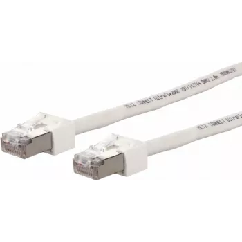 METZ CONNECT Ultraflex500 CAT 6 S/FTP komutacinis kabelis, RJ-45 male to RJ-45 male, 1,0 m, baltas, be halogenų 13084V1088-E