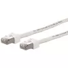 METZ CONNECT Ultraflex500 CAT 6 S/FTP komutacinis kabelis, RJ-45 male to RJ-45 male, 1,0 m, baltas, be halogenų 13084V1088-E