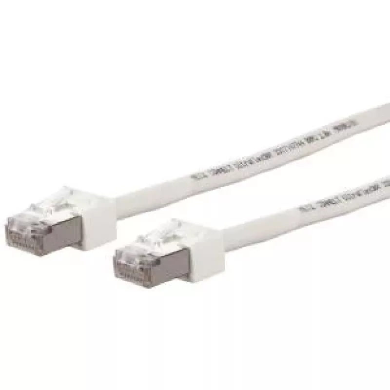 METZ CONNECT Ultraflex500 CAT 6 S/FTP komutacinis kabelis, RJ-45 male to RJ-45 male, 1,0 m, baltas, be halogenų 13084V1088-E