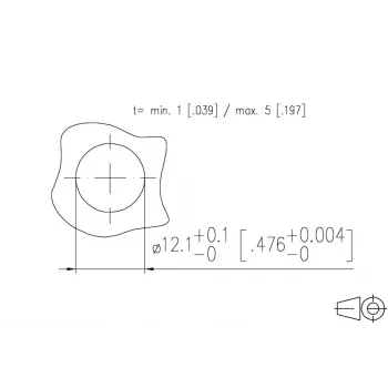 METZ MMT471A315-0004 PCB lizdas, 8 kontaktų, 2,54 mm žingsnis, THT, tiesus