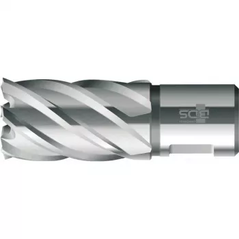 BDS HSS Standard 22,0 mm žiedinis grąžtas su Weldon kotu, 30 mm gręžimo gylis (KBK-022)