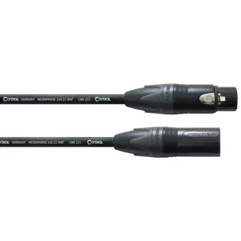 Cordial CPM 3 FM XLR mikrofono kabelis 3m juodas 11037