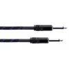 Cordial 14770 Mono Jack Garso Kabelis 6,3mm TS į 6,3mm TS 5m Juodas/Mėlynas Tekstilinis