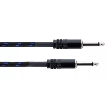 Cordial 14770 Mono Jack Garso Kabelis 6,3mm TS į 6,3mm TS 5m Juodas/Mėlynas Tekstilinis