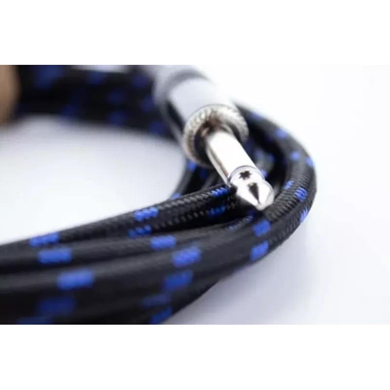 Cordial 14770 Mono Jack Garso Kabelis 6,3mm TS į 6,3mm TS 5m Juodas/Mėlynas Tekstilinis