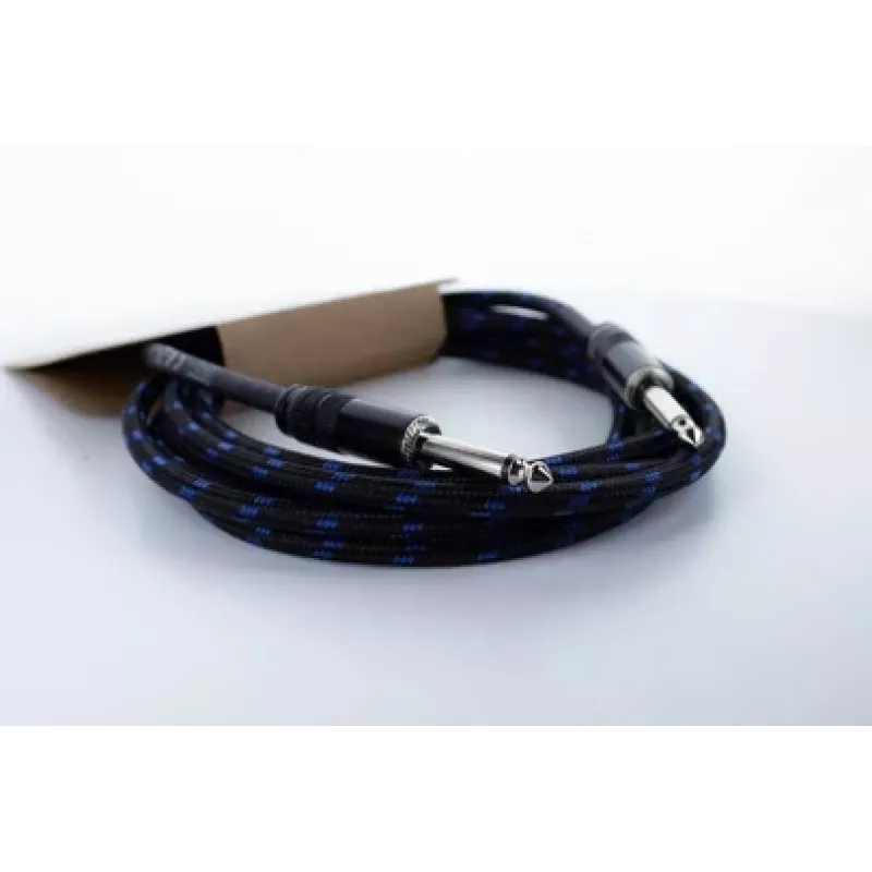 Cordial 14770 Mono Jack Garso Kabelis 6,3mm TS į 6,3mm TS 5m Juodas/Mėlynas Tekstilinis