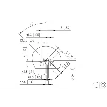 METZ MMT471A115 PCB lizdas, 4 polių, 3,5 mm žingsnis, žalias