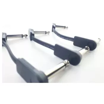 Cordial 14788 Mono Audio Patch Cable 6,3mm TS - 6,3mm TS 0,1m juodas PVC