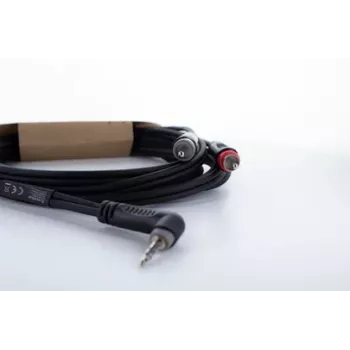 Cordial 14860 3,5 mm jack į 2x RCA audio Y-adapterio kabelis, 3 m, juodas
