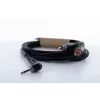 Cordial 14858 3,5 mm stereo jack – 2x RCA phono garso Y-adapterio kabelis, 1 m, juodas PVC dvigubas kabelis
