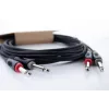 Cordial 14846 Twin Mono Jack Audio Cable 6m Black - Dual 6.3mm TS to Dual 6.3mm TS