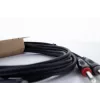 Cordial 14846 Twin Mono Jack Audio Cable 6m Black - Dual 6.3mm TS to Dual 6.3mm TS