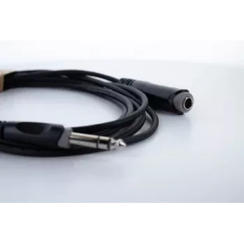 Cordial 14825 6,3 mm TRS jack prailginimo kabelis, 5 m, juodas