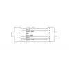 Cordial 15549 CAT 5e S/UTP tinklo kabelis, RJ45, 3 m, juodas, PUR apvalkalas, Gigabit Ethernet