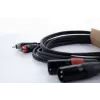 Cordial EU 3 MC XLR į RCA garso kabelis, 3 m, juodas, 14849