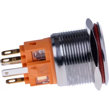 JOY-IT BUTTON22B-M-GR momentinis mygtukas, 22mm, 250V AC 7A, 1 NO, IP67, IK10, žalias