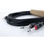 Cordial 14863 Audio Y-Adapter Cable, 3.5mm TRS Jack to 2x XLR Male, 0.3m, PVC, juodas