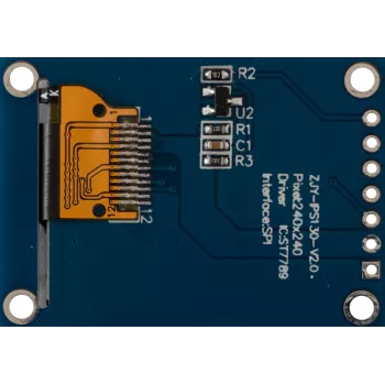 Joy-it 1,3 colio IPS TFT LCD ekrano modulis 240x240 su SBC tvirtinimo laikikliu (SBC-LCD01)