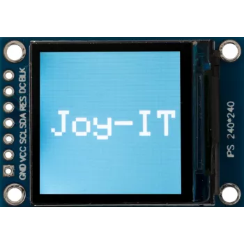 Joy-it 1,3 colio IPS TFT LCD ekrano modulis 240x240 su SBC tvirtinimo laikikliu (SBC-LCD01)