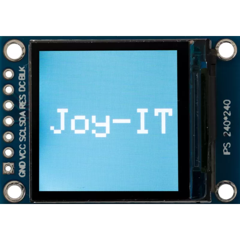 Joy-it 1,3 colio IPS TFT LCD ekrano modulis 240x240 su SBC tvirtinimo laikikliu (SBC-LCD01)