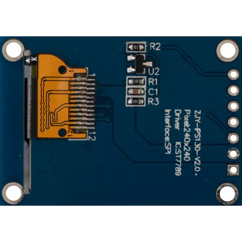 Joy-it 1,3 colio IPS TFT LCD ekrano modulis 240x240 su SBC tvirtinimo laikikliu (SBC-LCD01)