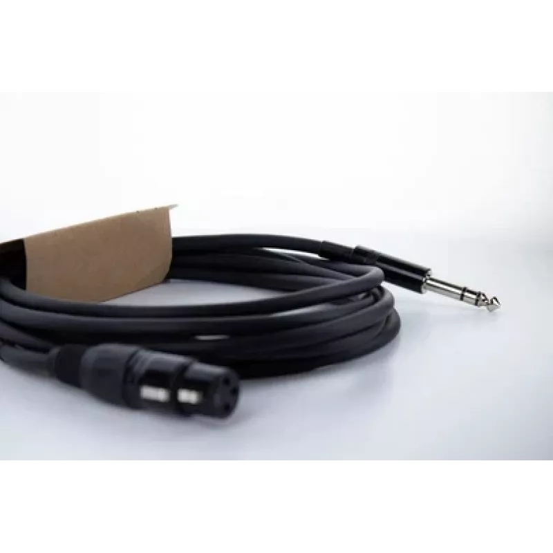 Cordial EM 3 FV XLR į 6,3 mm TRS Jack garso kabelis, 3 m, juodas, 14822