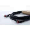 Cordial 14835 RCA garso kabelis 1 m juodas Twin PVC