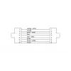 Cordial 15539 CAT 5e S/UTP RJ45 tinklo kabelis, 10 m, juodas PUR apvalkalas, Gigabit Ethernet