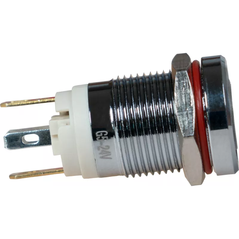 JOY-IT Button12E-01 apsauginis fiksuojamasis mygtukas, žalias, 12 mm, IK10, IP67