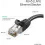 FLEXLINE FL31-39085 Cat.7 S/FTP PUR tinklo kabelis, RJ45, juodas, 15m