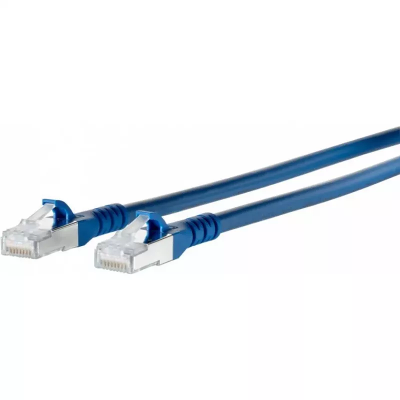METZ CONNECT 1308450344-E Cat6a S/FTP tinklo patch laidas, 0,3m, mėlynas
