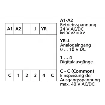 METZ CONNECT ADU-C12C12 analoginis-skaitmeninis keitiklis, 2 kanalų, RS485 Modbus RTU, DIN bėgiui 11043513