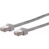 METZ CONNECT 13084U1033-E Cat6 S/FTP tinklo kabelis, 1 m, pilkas