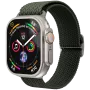 VONMÄHLEN Woven Loop apyrankė Apple Watch 44/45/46/49mm, alyvuogių spalvos