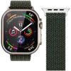 VONMÄHLEN Woven Loop apyrankė Apple Watch 44/45/46/49mm, alyvuogių spalvos
