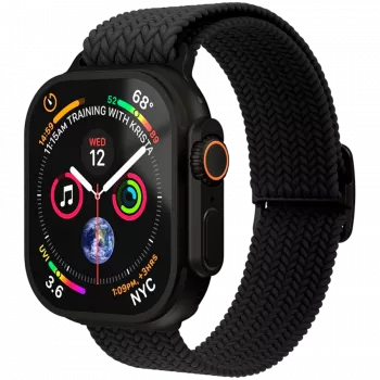 VONMÄHLEN Woven Loop 40, 41, 42mm Vienas dydis, Visiškai juoda